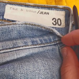 Rag and Bone distressed straight leg jeans